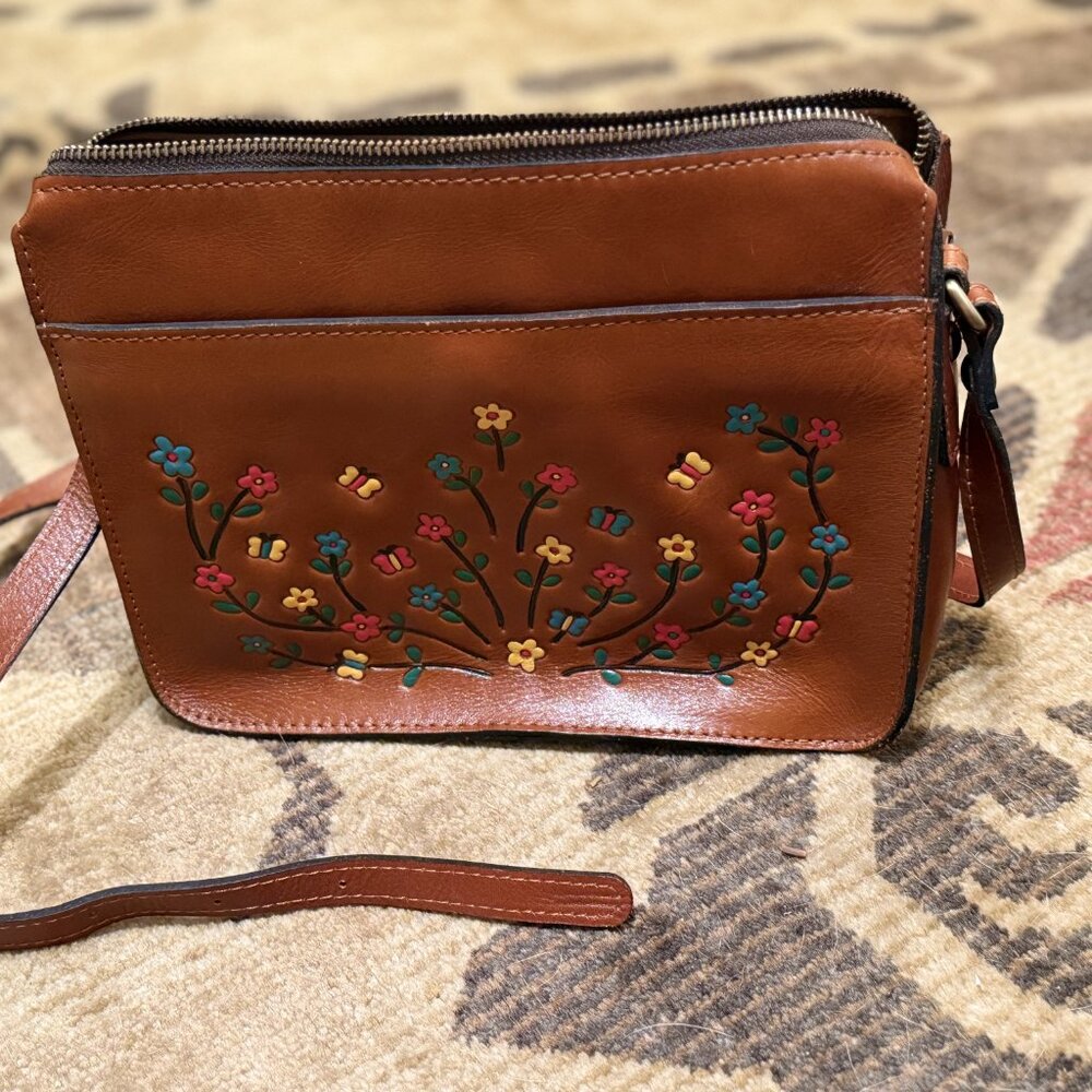 Patricia Nash Leather Crossbody Purse